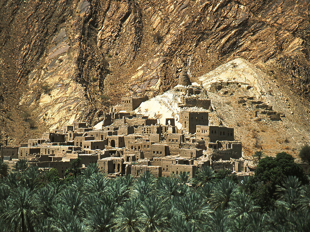 verlassene Altstadt von Birkat Al Mauz / Birkat Al Mawz abandoned old town