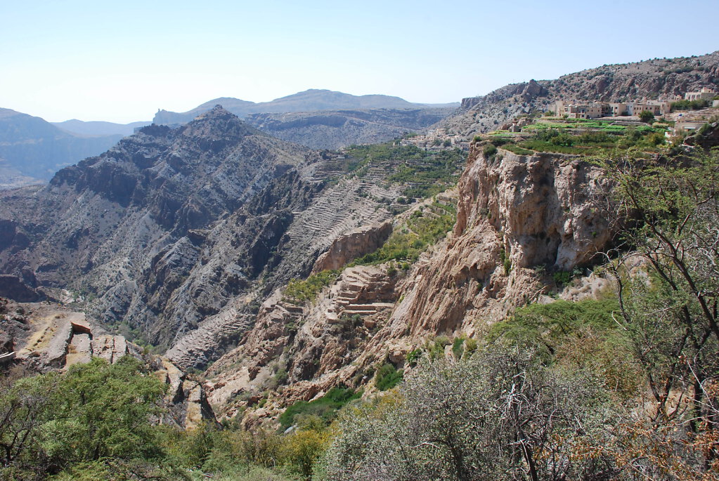 Djabal Akhdar Terrassenfelder / Jebel Akhdar terrace fields